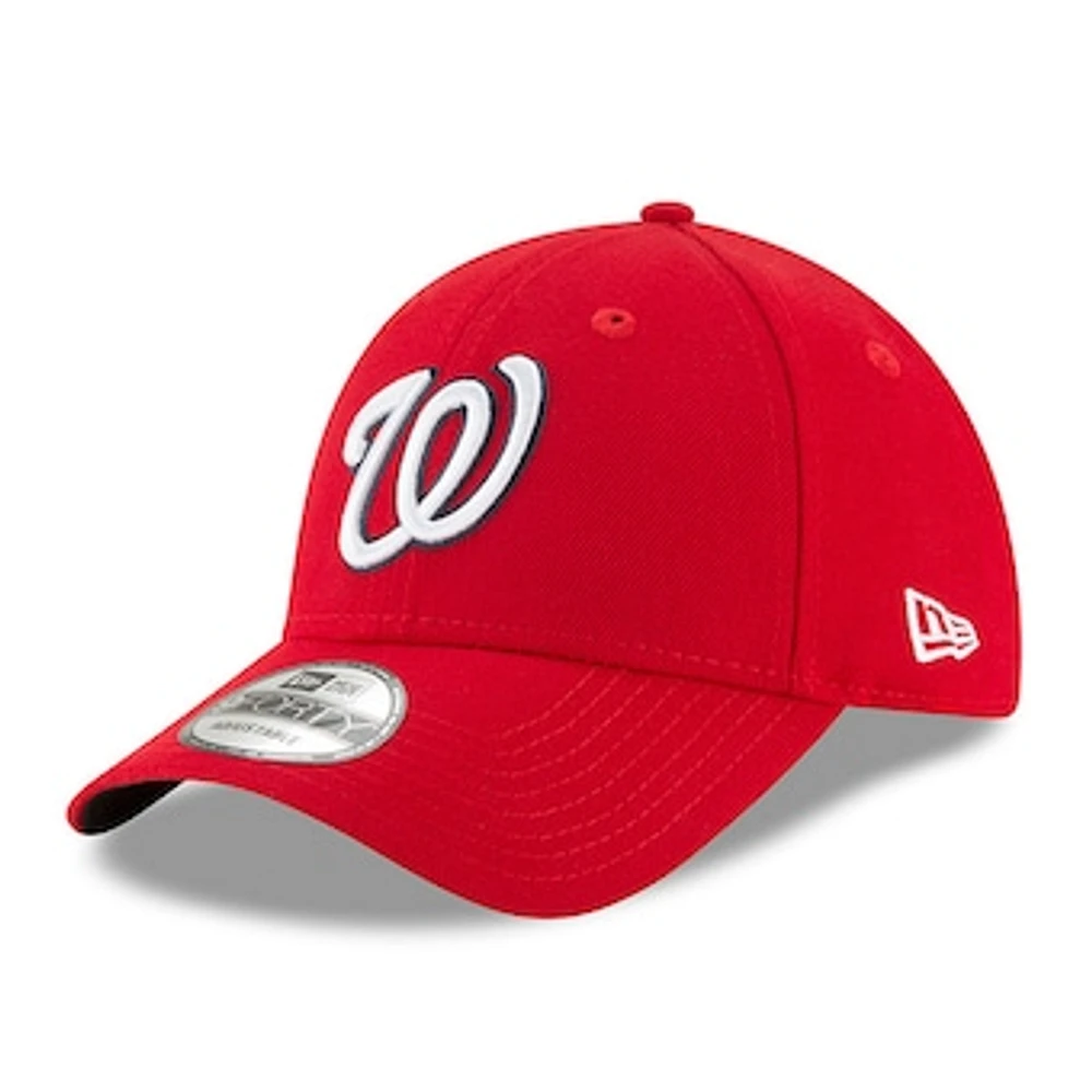 Men's New Era Red Washington Nationals League 9FORTY Adjustable Hat