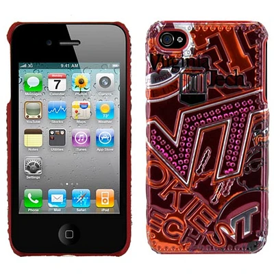 Virginia Tech Hokies iPhone 4/4S Luxe 3D Soft-Touch Hard Case