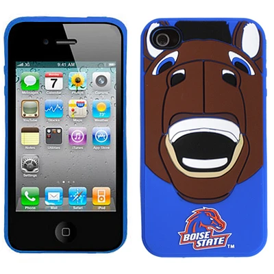 Boise State Broncos Silicone Mascot iPhone 4/4S Cover - Royal Blue