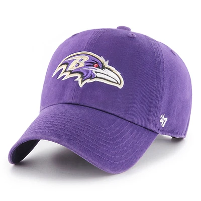 '47 Brand Baltimore Ravens Clean Up Adjustable Hat - Purple