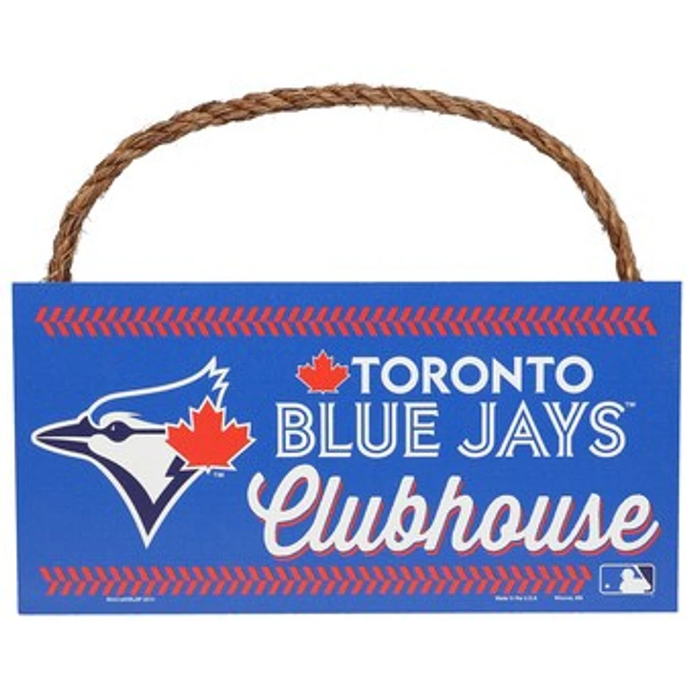 WinCraft Toronto Blue Jays 5" x 10" Rope Wood Sign