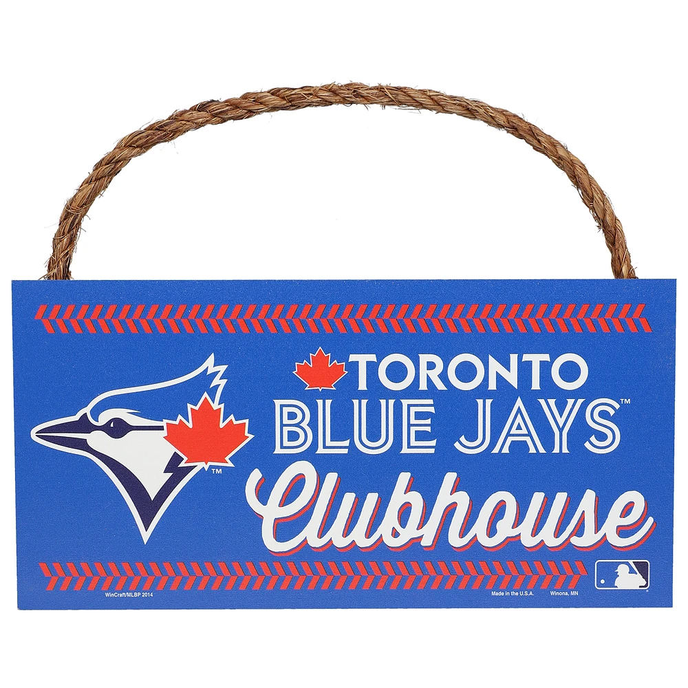 WinCraft Toronto Blue Jays 5" x 10" Rope Wood Sign