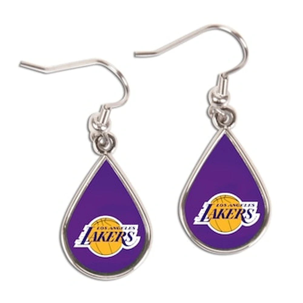 WinCraft Los Angeles Lakers Tear Drop Dangle Earrings