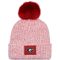 Women's Love Your Melon Red Georgia Bulldogs Cuffed Knit Hat with Pom