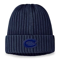 Men's Fanatics  Navy Montreal Canadiens Authentic Pro Road Tonal Knit Hat