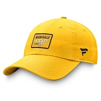 Men's Fanatics  Gold Nashville Predators Authentic Pro Prime Adjustable Hat