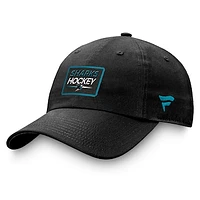 Men's Fanatics  Black San Jose Sharks Authentic Pro Prime Adjustable Hat