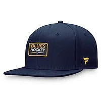 Men's Fanatics  Navy St. Louis Blues Authentic Pro Prime Snapback Hat