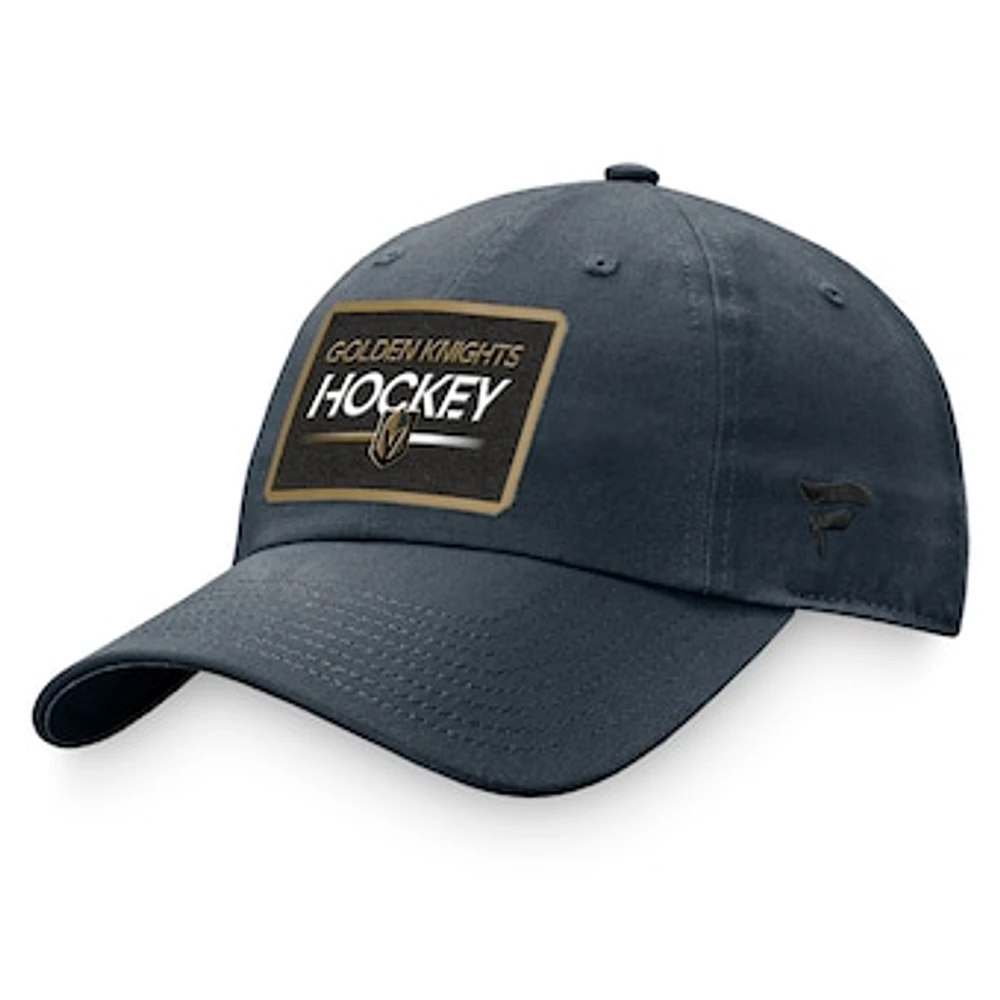 Men's Fanatics  Gray Vegas Golden Knights Prime Adjustable Hat