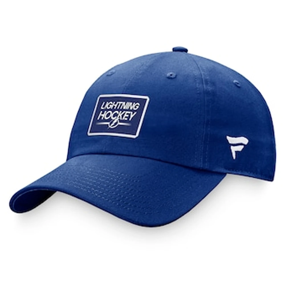 Women's Fanatics  Blue Tampa Bay Lightning Authentic Pro Rink Adjustable Hat