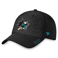 Men's Fanatics  Black San Jose Sharks Authentic Pro Rink Flex Hat