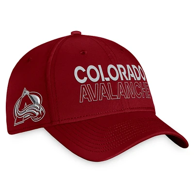 Men's Fanatics Burgundy Colorado Avalanche Authentic Pro Road Flex Hat