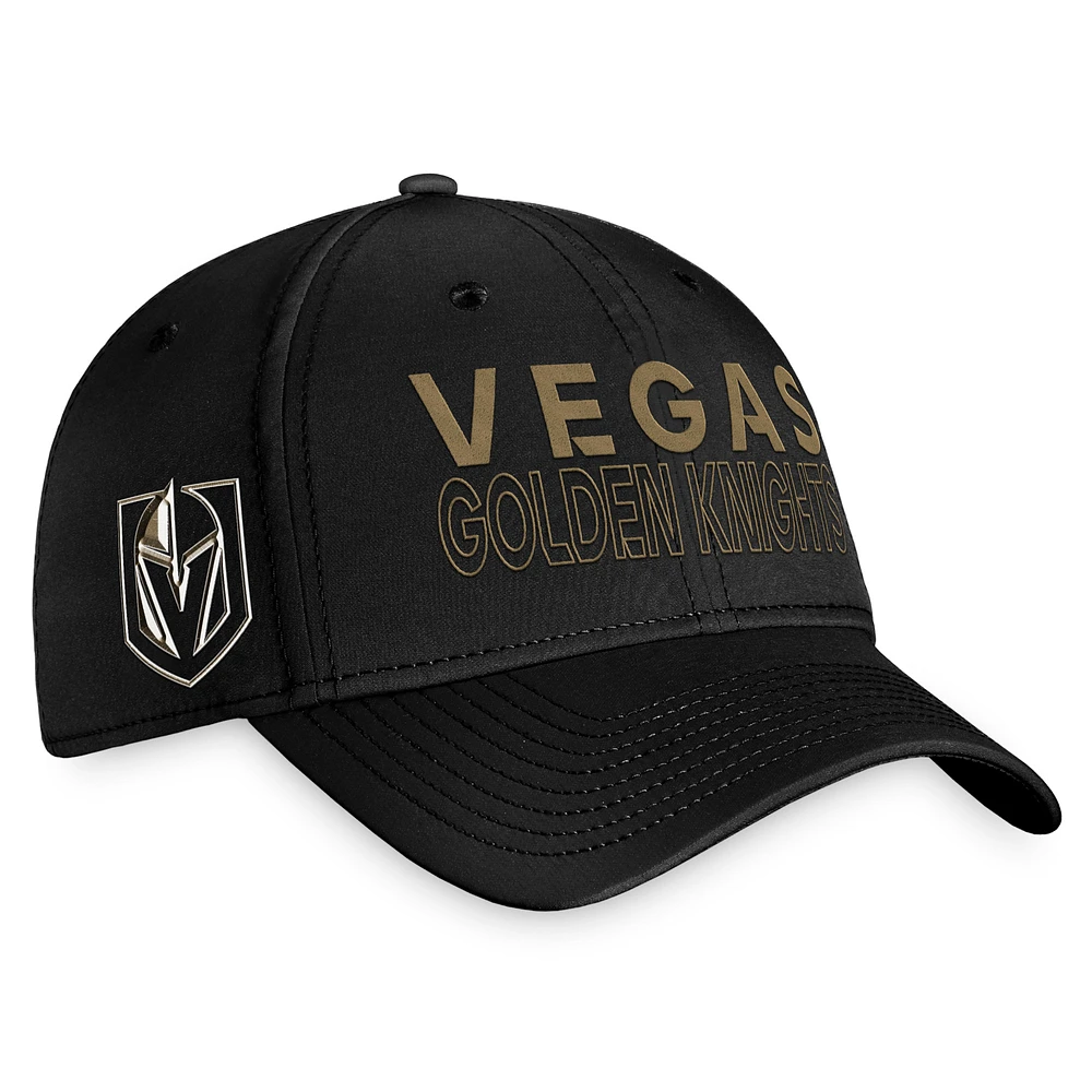 Men's Fanatics  Black Vegas Golden Knights Authentic Pro Road Flex Hat