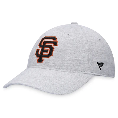 Men's Fanatics Heather Gray San Francisco Giants Logo Adjustable Hat