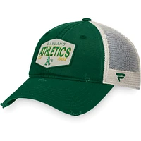 Men's Fanatics Green Oakland Athletics Patch Trucker Adjustable Hat