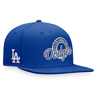 Men's Fanatics Royal Los Angeles Dodgers Circle Script Snapback Hat