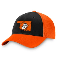 Men's Top of the World Orange/Black Oklahoma State Cowboys Origins Trucker Adjustable Hat