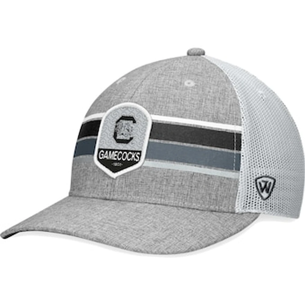 Men's Top of the World Heather Gray South Carolina Gamecocks Essential Trucker Adjustable Hat