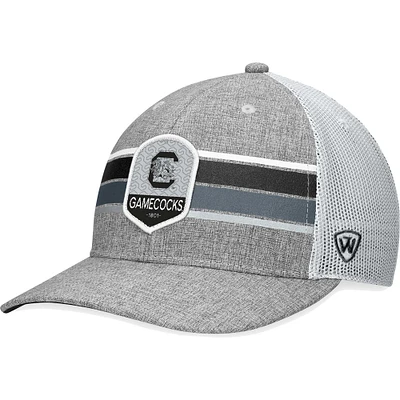 Men's Top of the World Heather Gray South Carolina Gamecocks Essential Trucker Adjustable Hat