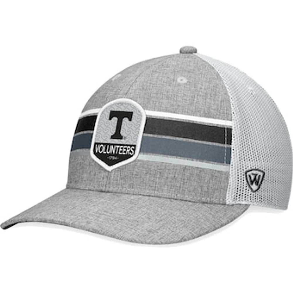 Men's Top of the World Heather Gray Tennessee Volunteers Essential Trucker Adjustable Hat