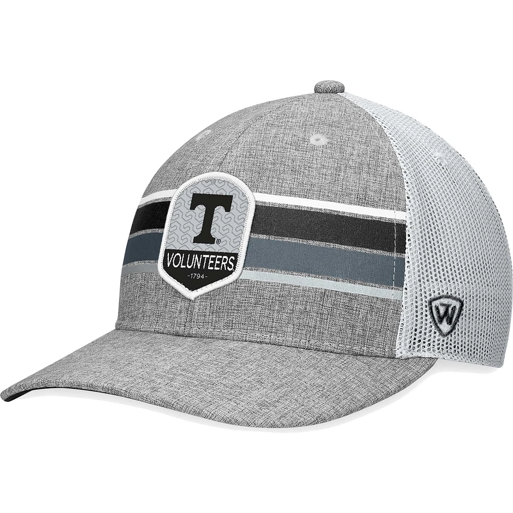 Men's Top of the World Heather Gray Tennessee Volunteers Essential Trucker Adjustable Hat