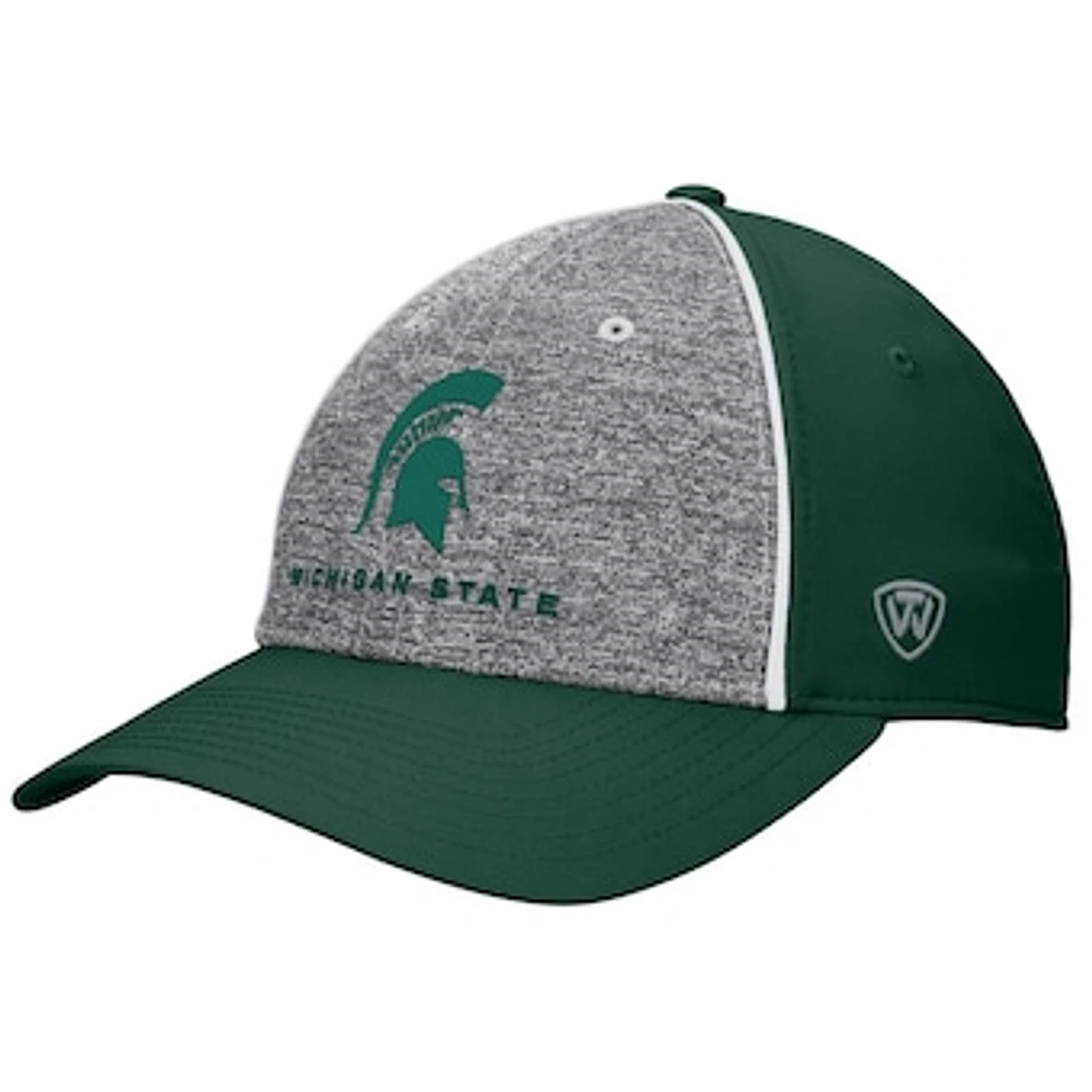 Men's Top of the World Heather Gray Michigan State Spartans Nimble Adjustable Hat