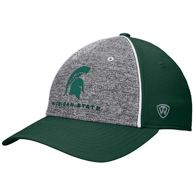 Men's Top of the World Heather Gray Michigan State Spartans Nimble Adjustable Hat