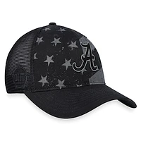 Men's Top of the World Black Alabama Crimson Tide OHT Stealth Trucker Adjustable Hat