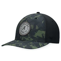 Men's Top of the World Black Alabama Crimson Tide OHT Military Appreciation Camo Render Flex Hat