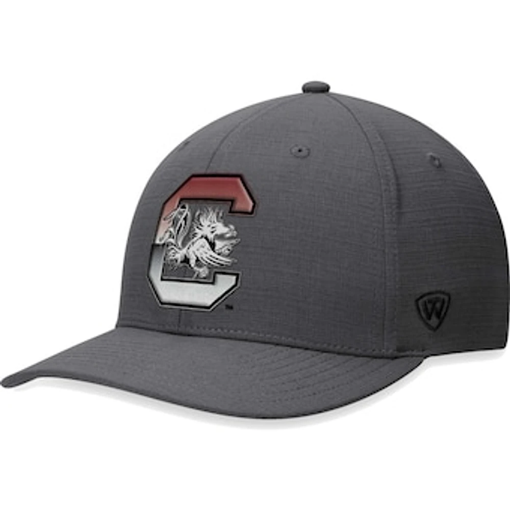 Men's Top of the World Gray South Carolina Gamecocks Iron Flex Hat