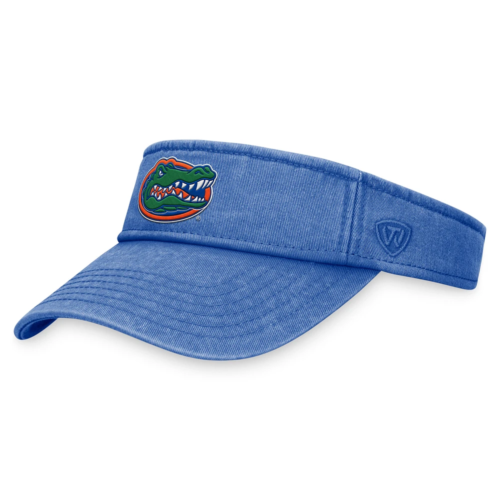 Men's Top of the World  Royal Florida Gators Terry Adjustable Visor