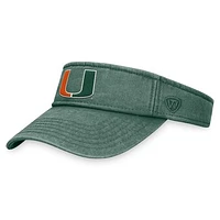 Men's Top of the World  Green Miami Hurricanes Terry Adjustable Visor