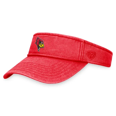 Men's Top of the World  Red Illinois State Redbirds Terry Adjustable Visor