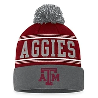 Men's Top of the World  Maroon Texas A&M Aggies Draft Cuffed Knit Hat with Pom