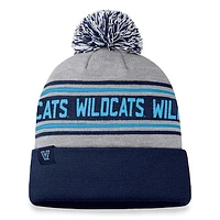 Men's Top of the World Heather Gray Villanova Wildcats Frigid Cuffed Knit Hat with Pom