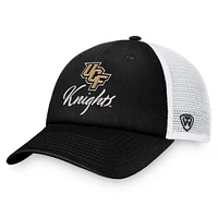 Women's Top of the World Black/White UCF Knights Charm Trucker Adjustable Hat