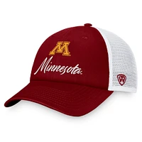 Women's Top of the World Maroon/White Minnesota Golden Gophers Charm Trucker Adjustable Hat