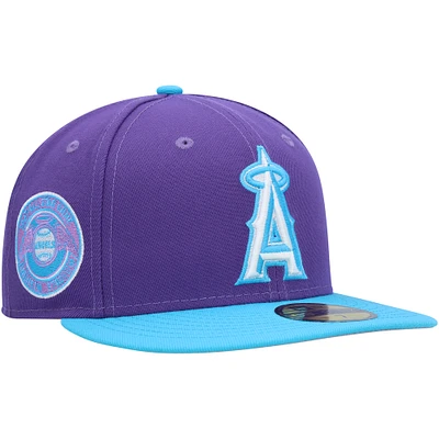 Men's New Era Purple Los Angeles Angels Vice 59FIFTY Fitted Hat