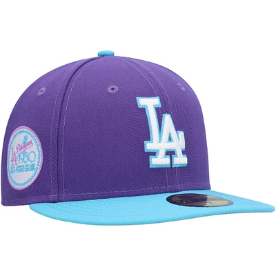 Men's New Era Purple Los Angeles Dodgers Vice 59FIFTY Fitted Hat