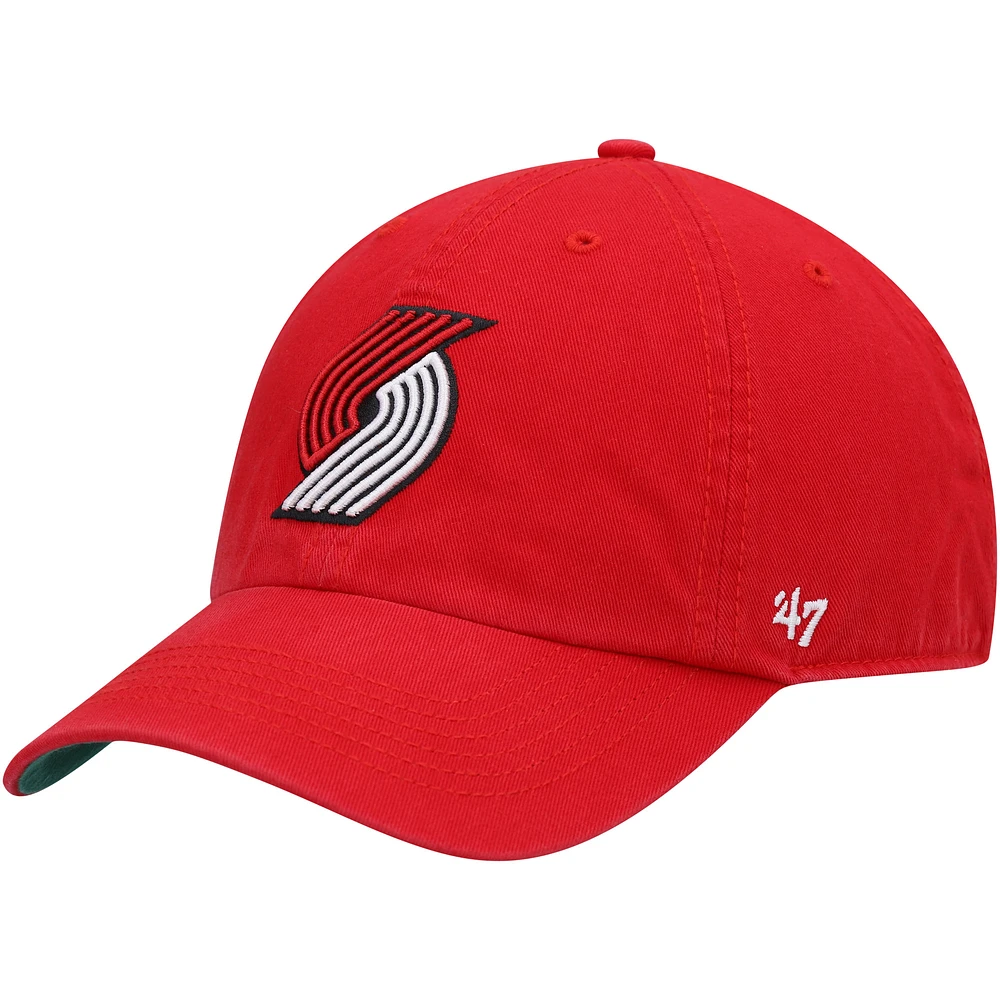 Men's '47 Red Portland Trail Blazers Franchise Fitted Hat