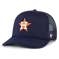 Men's '47 Navy Houston Astros Foam Logo Trucker Adjustable Hat