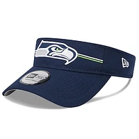 Men's New Era Navy Seattle Seahawks 2023 NFL Training Camp Adjustable Visor