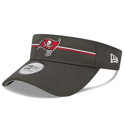 Men's New Era Pewter Tampa Bay Buccaneers 2023 NFL Training Camp Adjustable Visor