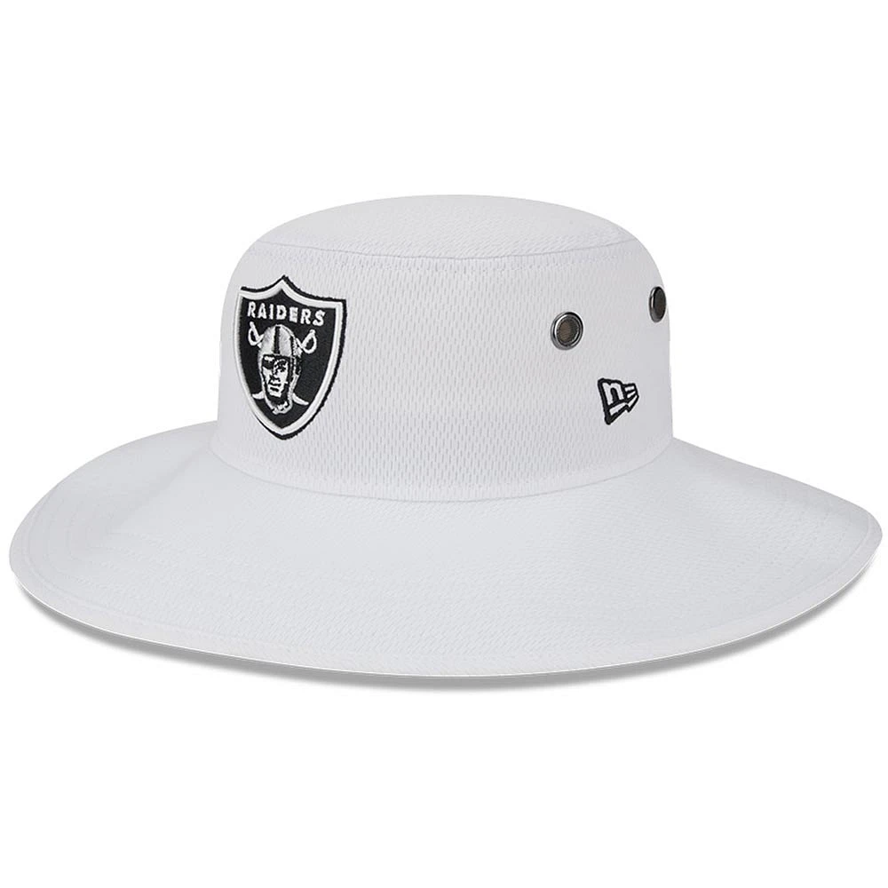 Men's New Era White Las Vegas Raiders 2023 NFL Training Camp Panama Bucket Hat