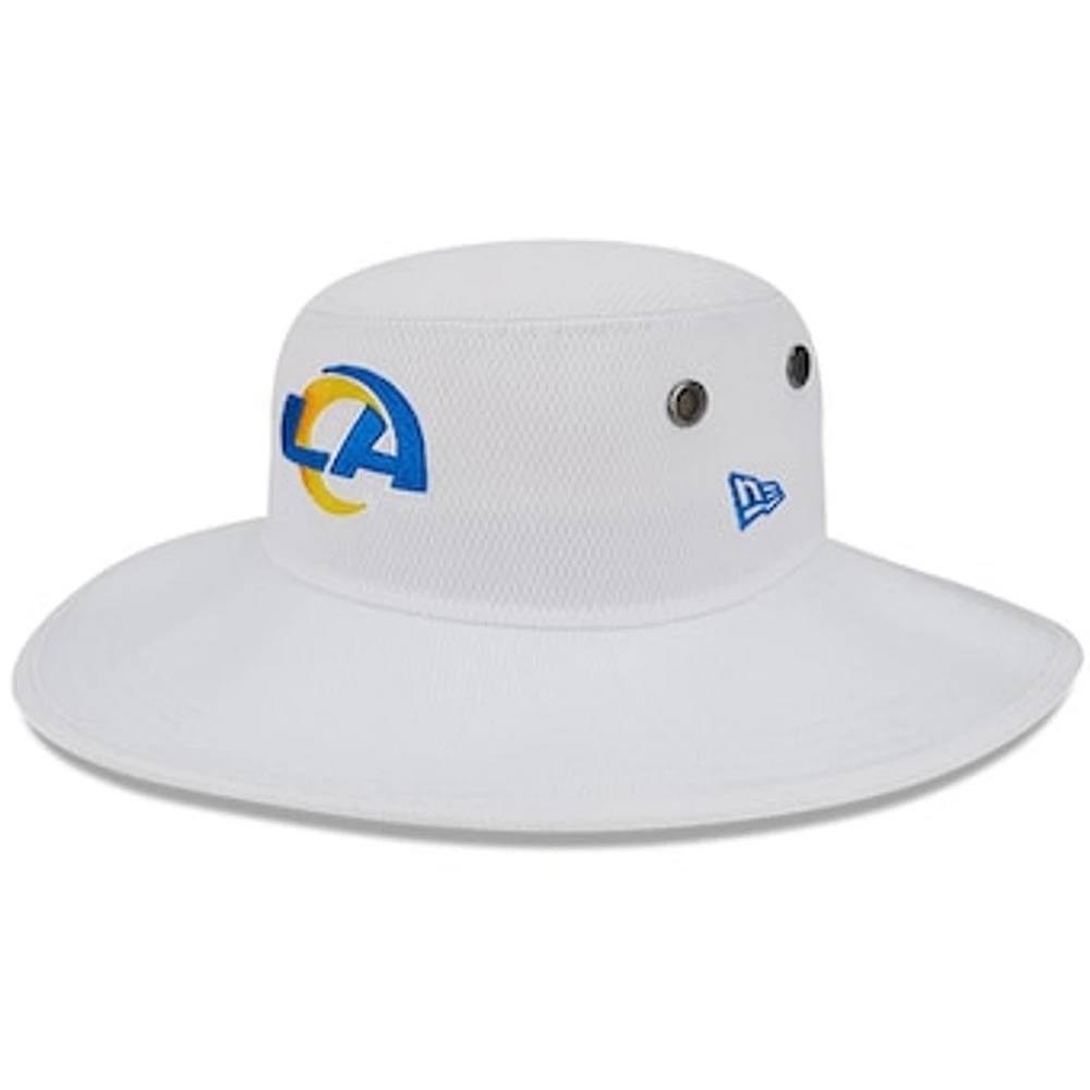 Men's New Era White Los Angeles Rams 2023 NFL Training Camp Panama Bucket Hat