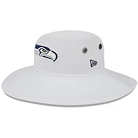 Men's New Era White Seattle Seahawks 2023 NFL Training Camp Panama Bucket Hat