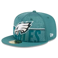 Men's New Era Green Philadelphia Eagles 2023 NFL Training Camp 59FIFTY Fitted Hat