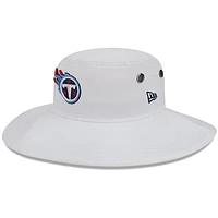 Men's New Era White Tennessee Titans 2023 NFL Training Camp Panama Bucket Hat