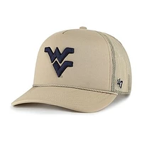 Men's '47 Khaki West Virginia Mountaineers Foam Front Mesh Trucker Snapback Hat