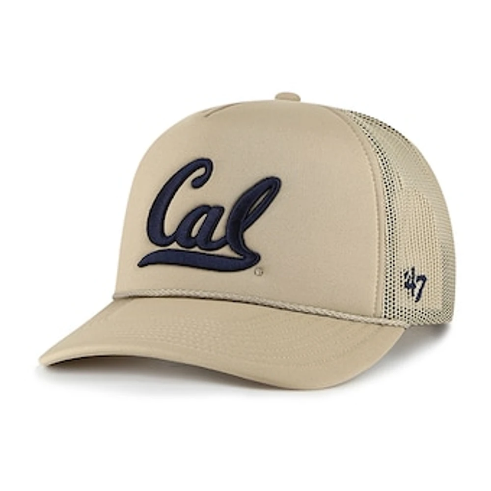 Men's '47 Khaki Cal Bears Foam Front Mesh Trucker Snapback Hat